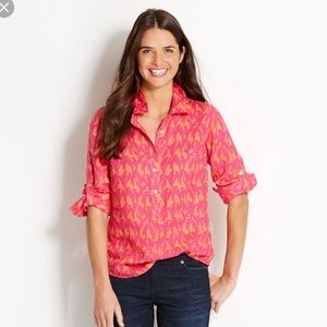 Vineyard Vines parrot print popover